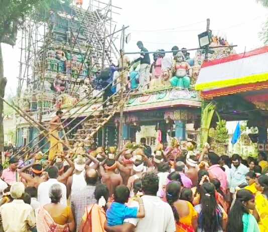 பொன்னேரி அருகே உள்ள அருள்மிகு ஸ்ரீ எல்லையம்மன் கோவில் கும்பாபிஷேக விழா : ஏராளமான பக்தர்கள் பங்கேற்று அம்மனை தரிசனம் செய்தனர்