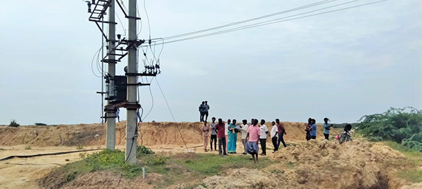 Measurement work of government lands carried out in Ponneri Circle, Sirulapakkam Panchayat - Participation of officers from various departments-1 (2)