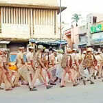 Police flag parade in connection with Ganesha idol procession in Meenjoor-2 (2)