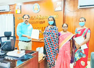 முதல்முறையாக திருநங்கை மாணவிக்கு பொன்னேரி அரசு உலகநாத நாராயணசாமி கல்லூரியில் படிக்க இட ஒதுக்கீடு ஆணை வழங்கிய திருவள்ளூர் மாவட்ட ஆட்சியர் ..