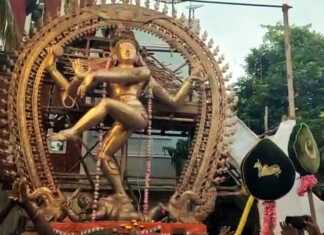 வேலூர் ஸ்ரீபுரம் லட்சுமி நாராயிணி கோயிலுக்காக வடிவமைக்கப்பட்டுள்ள உலகிலேயே மிகப்பெரிய 23 அடி உயர நடராஜர் சிலை : புதுச்சேரி துணைநிலை ஆளுநர் தமிழிசை சௌந்தர்ராஜன் அபிஷேகம் ..