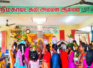 பூதூர் கிரமத்தில் உள்ள ஸ்ரீ மகாலட்சுமி அம்மனுக்கு நடைப்பெற்ற 108 பால்குட அபிஷேகம் : பயபக்தியுடன் பங்கேற்ற திரளான பெண் பக்தர்கள்