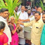 DMK Party President M.K.Stalin, elected for the second time – Cholavaram North Union DMK secretary’s ceremony to give coconut calf to 1000 people-pic1 (2)