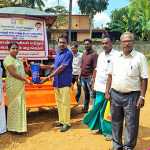 Assistant Director of Agriculture, Madhukur instructs the beneficiaries to benefit from the Rotavator equipment subsidized under the Nutrient Security Scheme-pic3 (2)