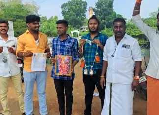 மதுக்கடைக்கு விடுமுறை வழங்க வலியுறுத்தி கும்பகோணத்தில் இந்து மக்கள் கட்சி அனுமான் சேனா சார்பில் நடைப்பெற்ற கோரிக்கை முழக்க ஆர்ப்பாட்டம் …
