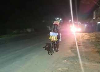 உலக நன்மைக்காக தலையில் இருமுடி சுமந்துக் கொண்டு சென்னை முதல் சபரிமலை வரை சைக்கிள் பயணம் மேற்கொண்ட ஐயப்ப பக்தர்…