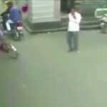 CCTV footage of an old man riding a bicycle who was hit by a speeding bus and survived-p2 (2)