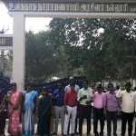 Honorary lecturers protested in front of Ponneri Government Arts College-p4