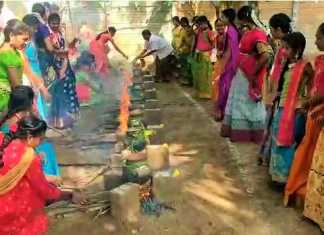 பாரம்பரிய உடையணிந்து, சாதிமதங்களை கடந்து சமத்துவ பொங்கலிட்ட கும்பகோணம் கார்த்தி வித்யாலயா மெட்ரிக் பள்ளி மாணாக்கர்கள் …