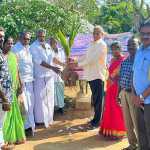 The ceremony of giving coconut saplings to the farmers was held in Karapangadu Panchayat area of Madhukur circle-p1 (2)
