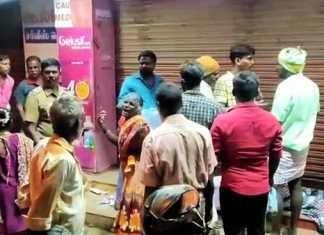 மருந்து வாங்க வந்த தொழிலாளி, மயங்கி விழுந்து மரணம் : விசாரணை நடத்திட வலியுறுத்தி மருந்துக்கடையை முற்றுகையிட்டு போராட்டத்தில் ஈடுப்பட்ட உறவினர்கள் ..