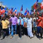 Cholapuram municipality office blockade protest held on behalf of the Liberation Chiruthai Party-p4