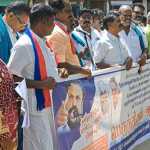 Condemning the management of Tiruppanandal Kasi Mutt, a protest demonstration was held in front of Thiruvidaimarudur District Collector’s Office on behalf of various parties-p2