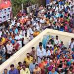The grand Kumbabhishek ceremony of the three temples in Kumbakonam Krishnapuram village was very well done-p6