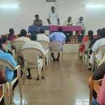 A consultation meeting was held under the chairmanship of Ponneri Assembly member regarding the removal of footpath encroachment -p2 (2)