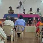 A consultation meeting was held under the chairmanship of Ponneri Assembly member regarding the removal of footpath encroachment -p3 (2)