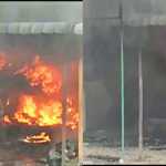 A sudden fire at a two-wheeler repair shop cost Rs
