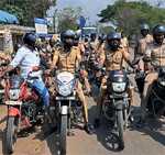 An awareness rally about headgear was held in Nachiarkovil area by Police and Red Cross Society-p6
