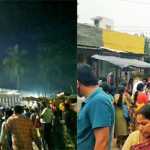 As the temple door was closed before the darshan time