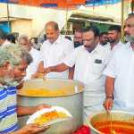 DMK members of Attipattu panchayat celebrated the 70th birthday of Chief Minister M. K. Stalin by providing welfare assistance to the poor-p1 (2)