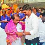 Inaugurating the Name Board and Flag Hoisting Ceremony of the Cleaners Union of the Revolution Bharatham Party held in Meenjoor area-p1 (2)