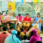 Inauguration ceremony of Tamilnadu government’s new three types of Chathamavu for children, pregnant women and lactating mothers was held at Arianvayal Anganwadi-p1 (2)