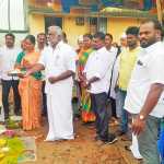 Inauguration ceremony of construction of new ration shop building held in Nandiyambakkam panchayat-p1 (2)