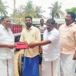 New tractors distribution ceremony for 4 Panchayats held at Cholavaram Regional Development Office -p3 (2)
