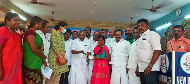 Tamil Nadu Chief Minister M.K. On the occasion of Stalin's 70th birthday, a medical camp for special children was inaugurated at Tiruvarur by DMK District Secretary-p1 (2)