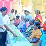 Maduravayal DMK and AIADMK party to open summer water, buttermilk pavilion for public use with competition-p4 (2)