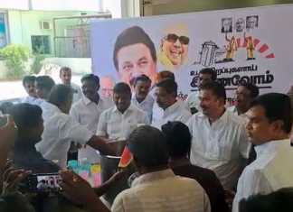 கோடைக்கால வெப்பத்தின் தாக்கத்தைப் போக்கவும், மக்களின் தாகத்தை தீர்க்கவும் கும்பகோணம் நகரத் திமுக வினர் சார்பில் மிகப் பிரமாண்டமாக திறக்கப் பட்ட நீர் மோர் பந்தல் …