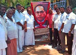 திருவாரூர் சட்டமன்ற தொகுதிக்குட்பட்ட பகுதியில் நடைப்பெற்ற டாக்டர் அண்ணல் அம்பேத்கர் திருவுருவச்சிலைக்கு மரியாதை செலுத்தல் மற்றும் நியாயவிலை கடைத்திறப்பு விழா : சட்டமன்ற உறுப்பினர் பூண்டி கே. கலைவாணன் பங்கேற்பு
