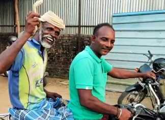பாம்பைக் கண்டால் போர் படையே நடுங்கும் … ஆனால் 7 அடி நீளமான பாம்புடன் டாஸ்மாக்கிற்கு வந்த மதுப்பிரியருக்கு அது தெரியாமல் போனதேனோ … பாவம் தெறித்தோடிய குடி மக்கள் …