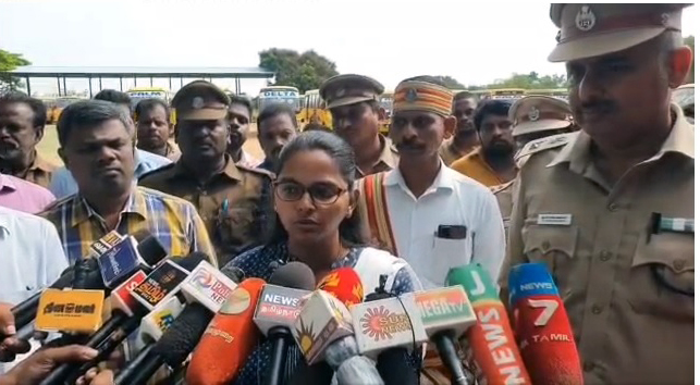 Action will be taken against private school bus driver and school management not wearing khaki uniform – Thiruvarur District Collector Sarusree warns-p4
