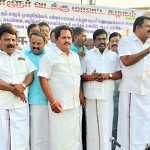 Condemning the DMK government, AIADMK held a protest demonstration in Ponneri-p1 (2)