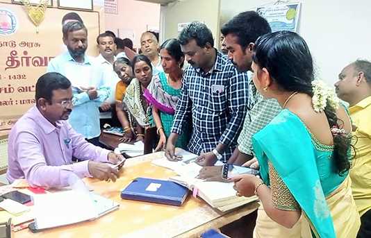 தஞ்சை மாவட்ட ஆட்சியர் தலைமையில் பாபநாசம் வட்டாட்சியர் அலுவலகத்தில் நடைப்பெற்ற ஜமாபந்தி …