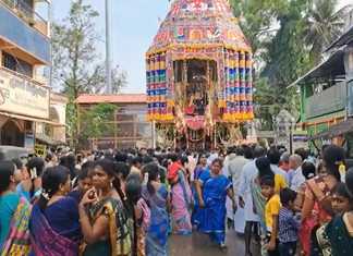 சித்திரை பெருவிழாவினை முன்னிட்டு சுவாமிமலையில் நடைப்பெற்ற திருத்தேரோட்டம் …