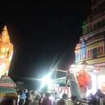 Uthirapatiswarar Swami, who got up in the bullock vehicle, arrived at the auspicious Sri bala Dandayuthapani temple in the village of Melathiruppalakudi.-p1