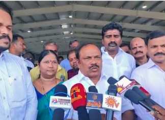தமிழ்நாட்டில் வரும் புதிய நிறுவனங்களில் பணியாற்றும் வகையில் இளைஞர்களுக்கு அரசு தொழிற் பயிற்சி கூடத்தில் திறன் பயிற்சி வழங்கப்படுகிறது : செங்கல்பட்டில் அமைச்சர் கணேசன் செய்தியாளர்களிடம் தகவல் …