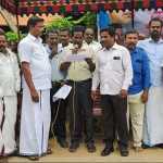 A protest protest was held in front of Tiruppanandal District Development Officer’s office on behalf of the Blue Tigers Movement -p1