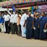 A protest protest was held in front of Tiruppanandal District Development Officer’s office on behalf of the Blue Tigers Movement -p2