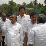 Ministers AV Velu, KN Nehru, and T.R.B. raja visited and inspected the arrangements for the opening ceremony of Kalaingher Kottam to be held at Tiruvarur on 20th June-p2