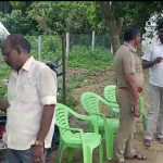 National Investigation Agency police gather in front of his father’s dead house to arrest the person wanted in the murder case -p2