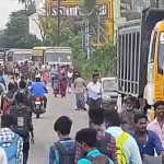 Road blockade protest held in Natham village-p3
