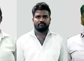 வட்டிப் பணம் தராததால் பனங்குடி பகுதியை சார்ந்த ஆசிரியரை கடத்தி சென்று தனியறையில் வைத்து மிரட்டிய மூன்று பேர் கைது : மேலும் இருவருக்கு நன்னிலம் போலீசார் வலை வீச்சு