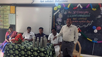 Ex-students of Kummidipoondi KLK Govt Higher Secondary School who adopted the government school and provided welfare assistance...1