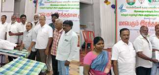 பொன்னேரி நகர பா.ஜ.க சார்பில் நடைப்பெற்ற இரத்ததான முகாம் : கல்லூரி மாணவர்கள் உள்ளிட்ட நூற்றுக்கணக்கானோர் பங்கேற்பு