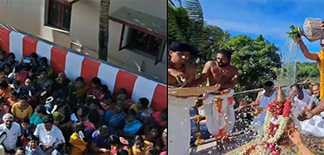 சோழ சாம்ராஜ்ஜியத்தின் தலைநகராக விளங்கிய, கல்லூர் கிராமத்தில் உள்ள மூன்று திருக்கோயில்களுக்கு ஒரே நேரத்தில் வெகுச்சிறப்பாக நடைப்பெற்ற மகா கும்பாபிஷேகம் …