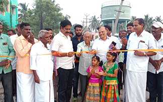 தேசிய அனல் மின் கழகத்தின் சார்பில் ரூ. 25 இலட்சம் மதிப்பீட்டில் நந்தியம்பாக்கத்தில் போடப்பட்ட சிமெண்ட் சாலை : மக்கள் பயன்பாட்டிற்காக ஒன்றிய பெருந்தலைவர் திறந்து வைத்தார்..