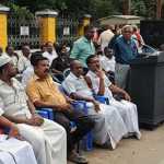 Protest protest held at Kumbakonam Gandhi Park on behalf of Federation for Social Justice condemning the central government -p2
